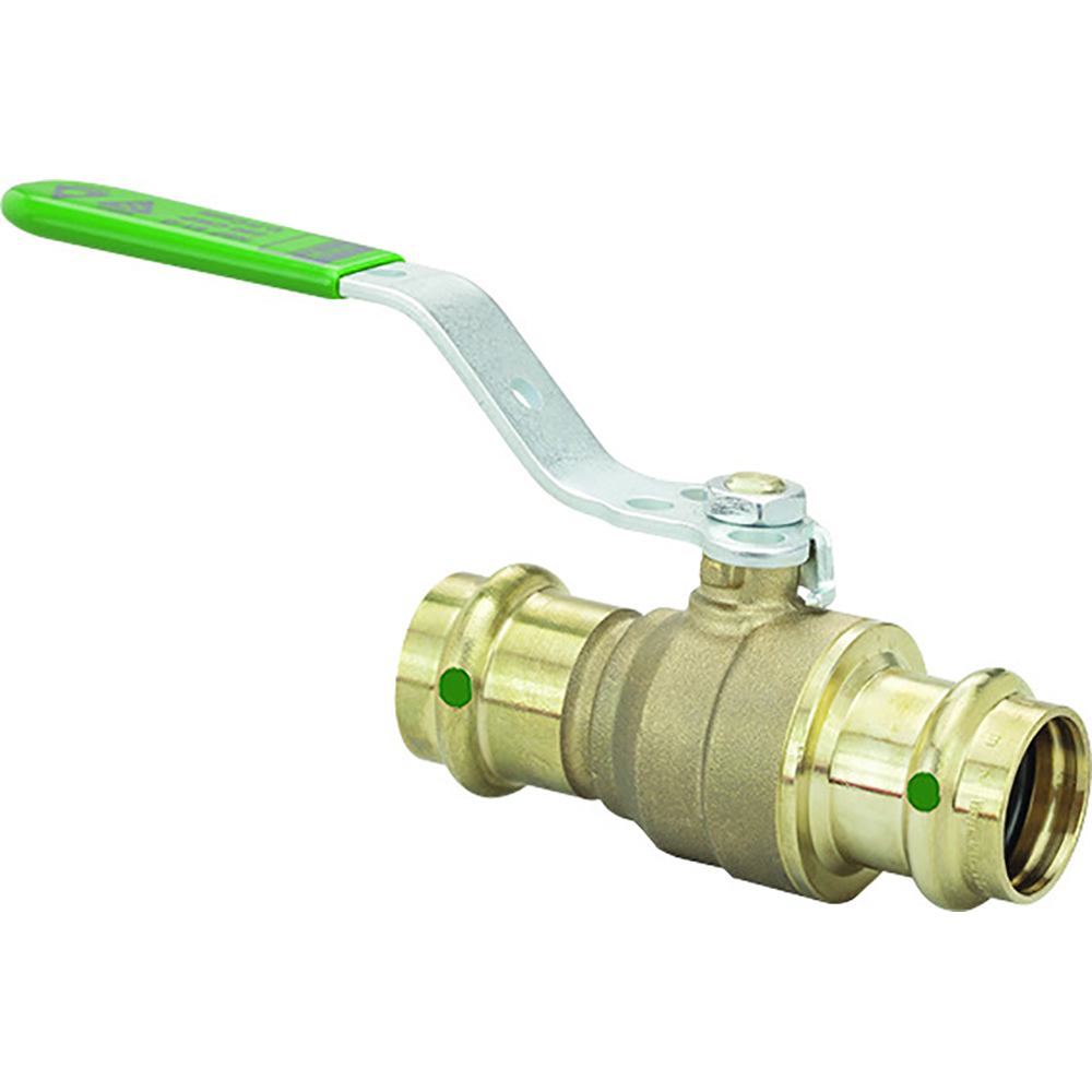 Viega ProPress 1-1/4 Zero Lead Bronze Ball Valve w/Stainless Stem - Double Press Connection - Smart Connect Technology [79938] - image 2 of 2