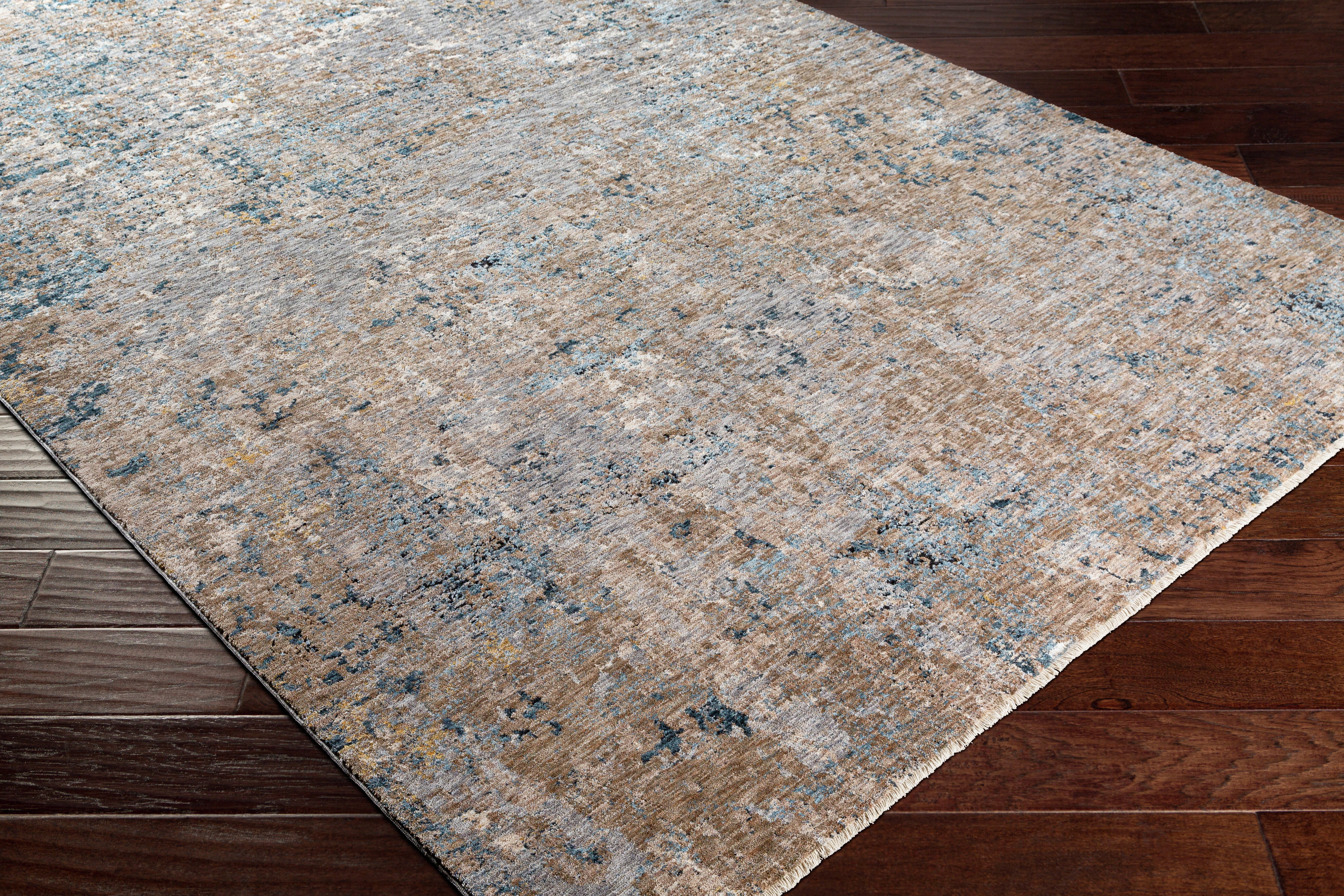 Better Homes & Gardens Green Abstract Scatter Indoor Area Rug, Green, 2'7" x 4