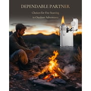 Luxury Retro Windproof Brass Kerosene Lighter, Soft-Flame, Automatic Ignition, Refillable, Camping, Safety Lock, Classic, Collectible, Fathers Birthday Gift, Thorens Gen 5 Single Claw Storm