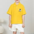thumbnail image 2 of Shadoumai Boys Polo Shirts Size 14-16 Cartoon Print Button Closure Short Sleeve T Shirts Comfy Sports T-Shirt Cute Baby Boy Clothes, 2 of 5