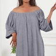 thumbnail image 6 of StSilkitty Robes for Women Lightweight Long Sleeve Loungewear Fall Winter Solid Color Comfy Bathrobe House Coats, 6 of 7