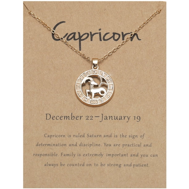 Collar para mujer, joyería para mujer, joyería para mujer, 1 collar con colgante de 12 signos, ideal para cumpleaños, vacaciones, para mujeres y niñas, con encaje.