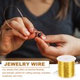 thumbnail image 4 of Uxcell Jewelry Craft Wire, Copper Beading Wire with Plier for Jewelry Making 1 164 feet x 28 Guage, 4 of 7