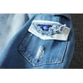 thumbnail image 5 of Men's Hip Hop Street Casual Hooded Denim Jacket, 5 of 6