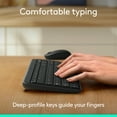 thumbnail image 4 of Logitech K250 Bluetooth Keyboard with Numpad, Easy Connectivity, Compact Wireless Keyboard made with Recycled Plastic, Graphite, 4 of 9