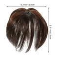 thumbnail image 2 of NIYANGLE Clip In Hair Toppers for Women 1Pack Brown Synthetic Fiber Wig for Natural and Daily Wear, 2 of 8