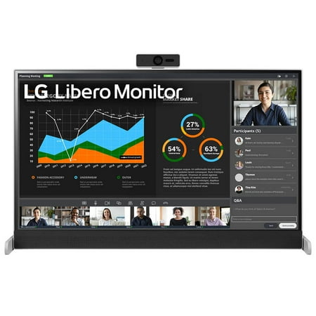 UPC: 0195174036518 | LG 27MQ70QC-S 27  QHD IPS HDR 10 Libero Monitor with Detachable Full HD Webcam