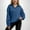 Dark Blue, variant on Women's Casual Sweatshirt Quarter Zip up Solid Color V Neck Long Sleeved Pullover Fall Outfits Lightweight Comfy Y2k Tops 2025 with Pockets