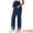 Dark Blue, variant on DARING DIVA Women's Denim Straight Leg Over the Belly Maternity Jeans S Retro Blue