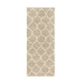 thumbnail image 3 of Unique Loom Trellis Shag Collection Area Rug - Ruby (2' x 5' Runner Light Brown/Ivory), 3 of 11