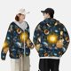 thumbnail image 4 of Fotbe Space Planet Chaqueta con Protección Solar UPF 50+ para Hombre y Mujer, Camisa con Capucha y Bolsillos-Large, 4 of 7