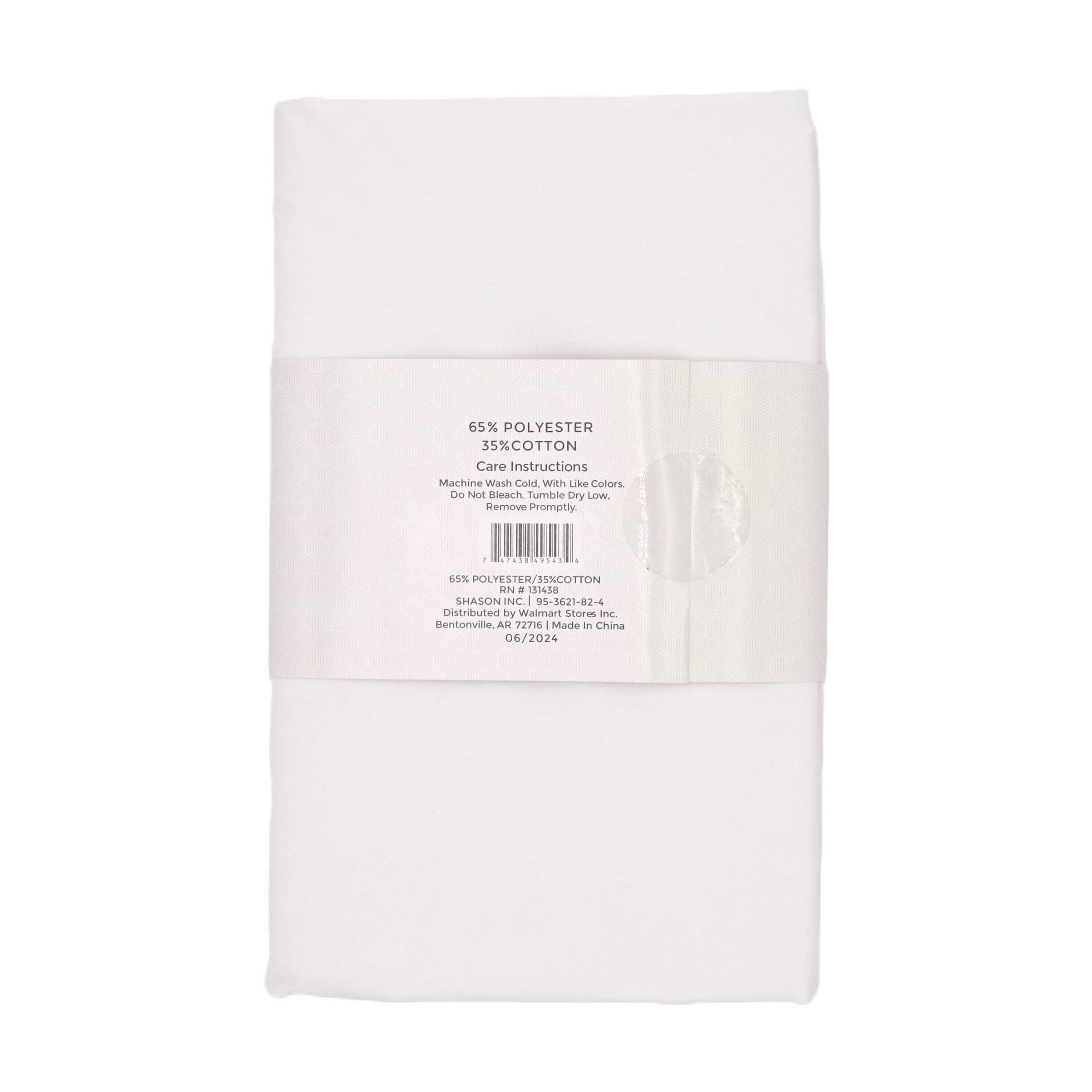 Shason Textile 4 Yard Cut Poly Cotton Fabric, White, 44" Wide for Craft & Quilting Projects
