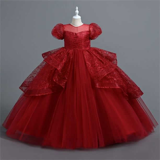 NAISIBABY Girls Formal Pageant Dress, Embroidery Mesh Wedding Birthday Dress Ruffled Lace Bubble Sleeve Prom Maxi Dress Wine 8T - Walmart Business Supplies NAISIBABY Girls Formal Pageant Dress, Embroidery Mesh Wedding Birthday Dress Ruffled Lace Bubble Sleeve Prom Maxi Dress Wine 8T - Walmart Business Supplies