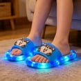 thumbnail image 4 of lnmuld Kids Light Up Slides Unisex LED Husky Cartoon Sandals Non Summer Slippers for Boys Girls Size:4-4.5 Years, 4 of 5