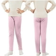 thumbnail image 6 of Maean Girls Thermal Leggings Pant Fall Winter Warm Underwear Bottoms Kids Fleece Stretchy Tight Pants, 6 of 7