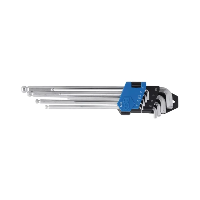 JUEGO LLAVES ALLEN PUNTA DE BOLA BGS 9374 1.5 - 10 MM