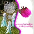 thumbnail image 4 of Goriertaly 50x DIY Feather Crafts Fashionable Rooster Feather Decorations Red Wide 1Set, 4 of 5