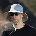 thumbnail image 4 of Dyfzdhu Bucket Hats Mens Outdoor Sun Protection Mesh Breathable Fisherman Cap Foldable Bucket Hat, 4 of 7