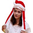 thumbnail image 4 of Gorro de Navidad ZHAOCHENG con orejas saltadoras y orejas que se mueven para mujeres y niñas, 4 of 5
