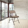 thumbnail image 7 of Hampden Furnishings Bernadine Collection Fabric Padded Folding Chair, Walnut, Pack of 4, 7 of 7