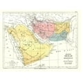 thumbnail image 2 of Cortambert 24x20 White Modern Wood Framed Museum Art Print Titled - Middle East Arabia Persia Pakistan Afghanistan, 2 of 4