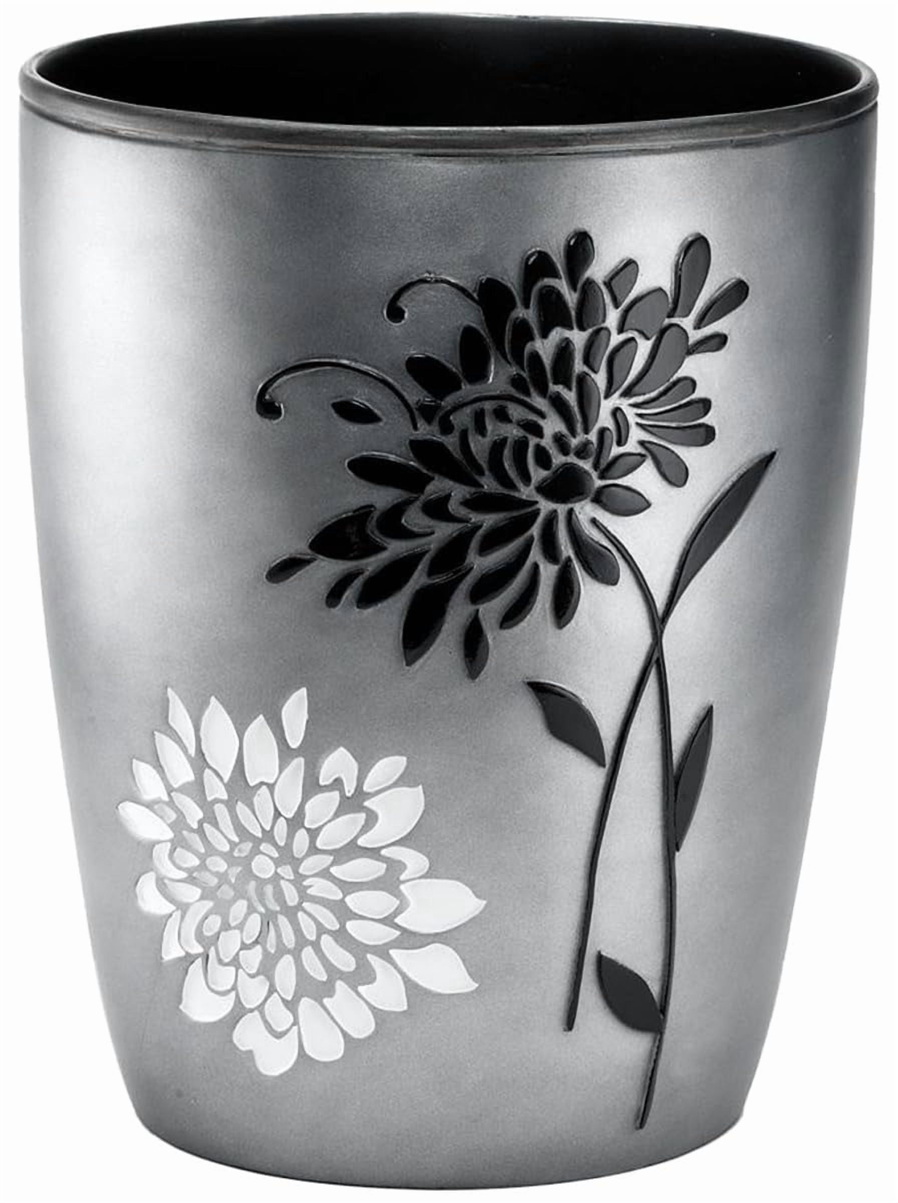 Zahari Home Decorative Trash Can for Bathroom, Office & Bedroom - 2.1 Gallons Stylish & Small Trash Can for Dorms, Desktop & Restroom - Chic Waste Basket for Compact Spaces, Erica