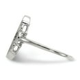 thumbnail image 3 of 14K White Gold Ring Band Signet 14.5x7.0mm Open Back, Size 8, 3 of 5