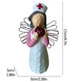 thumbnail image 4 of Nurse Angel Statue Home Decoration Art Angel Nurse Statue Ornament, 4 of 4