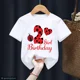 thumbnail image 3 of Camiseta divertida de algodón con mariquita roja y números del 1 al 10 para niños, regalo de cumpleaños, ropa Harajuku para niños y niñas, camiseta de manga corta de verano para bebés, 3 of 5