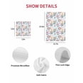 thumbnail image 7 of Easter Gnomes Eggs Kitchen Dish Towels for Drying Dishes Set of 2, Bunny Ears Spring Flowers Country Rustic Waffle Weave Microfiber Hand Tea Bathroom Towels Quick Dry & Absorbent Towel 12x12, 7 of 7