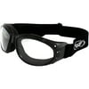 Global Vision Eliminator Motorcycle Goggles (Black Frame/Clear-Smoke Lens)