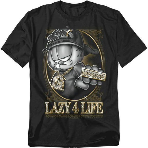Garfield Lazy 4 Life Mens Short Sleeve Shirt