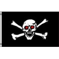 thumbnail image 2 of Skull And Crossbones Polyester Flag, 2 of 2