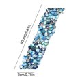 thumbnail image 3 of Self-Adhesive Rhinestone Strips Sky Blue 35.4 X 0.8 in Set of 2 Resin Decorative Trim, 3 of 6