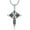 Black Celtic Cross, variant on Celtic Cross Necklace for Women Men 925 Sterling Silver Good Luck Clover Necklaces Irish Celtic Knot Cross Vintage Shamrock Celtic Jewelry Gift