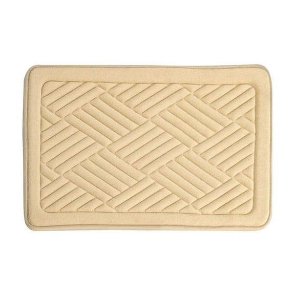 Grrvtrz Rugs Absorbent Non-Slip Foam Machine Washable Soft Velvet Bath Mats Easier To Dry for Bathroom Floor,Bathroom Decor,Bathroom Accessories