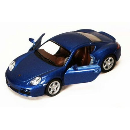 Porsche Cayman S, Blue - Kinsmart 5307D - 1/34 scale Diecast Model Toy Car (Brand New, but NOT IN