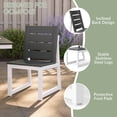 thumbnail image 5 of WestinTrends Cape May HDPE Outdoor Patio Dining Side Chair, Gray, 5 of 15