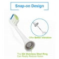 thumbnail image 2 of Replacement Heads for Sonicare - Fits Series 3, 6, 9. Soft Rounded Bristles with 40% More, Blue Reminder, No Metal or Copper, FDA Approved, Individual Foil Packaged.  Pack Of 8., 2 of 11