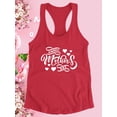 thumbnail image 3 of Handwritten Happy Mothers Day Racerback Tank Women -Image by Shutterstock, Female XX-Large, 3 of 4