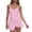 Pink, variant on Womens Sleeveless Athletic Dress Scoop Neck Wrap Skirt Mini Dress Built in Shorts Yoga Golf Dress Workout Romper Skort