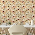 thumbnail image 2 of Ambesonne Spring Peel & Stick Wallpaper for Home, Butterflies Exotic Nature, 13"x72", Dark Peach Salmon and Yellow, 2 of 5