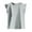 Gray, variant on ZACPNCV Girls Summer Flutter Sleeve Ruffle Collar Shirts Slim Fit Casual Tank Tops Gray 8-9 Years
