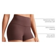 thumbnail image 4 of Shorts CRZ YOGA Butterluxe tiro alto 6 cm Taupe talla S, 4 of 5