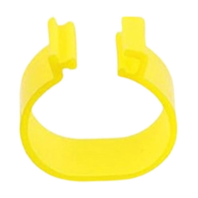 Yellow Chicken Leg Bands Set Of 50 Numbered Poultry Identification Rings Clip On For Farm 16Mm Plastic
