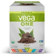 Vega One Organic All in One Shake, Mocha Sachets 1.4 oz, pack of 10