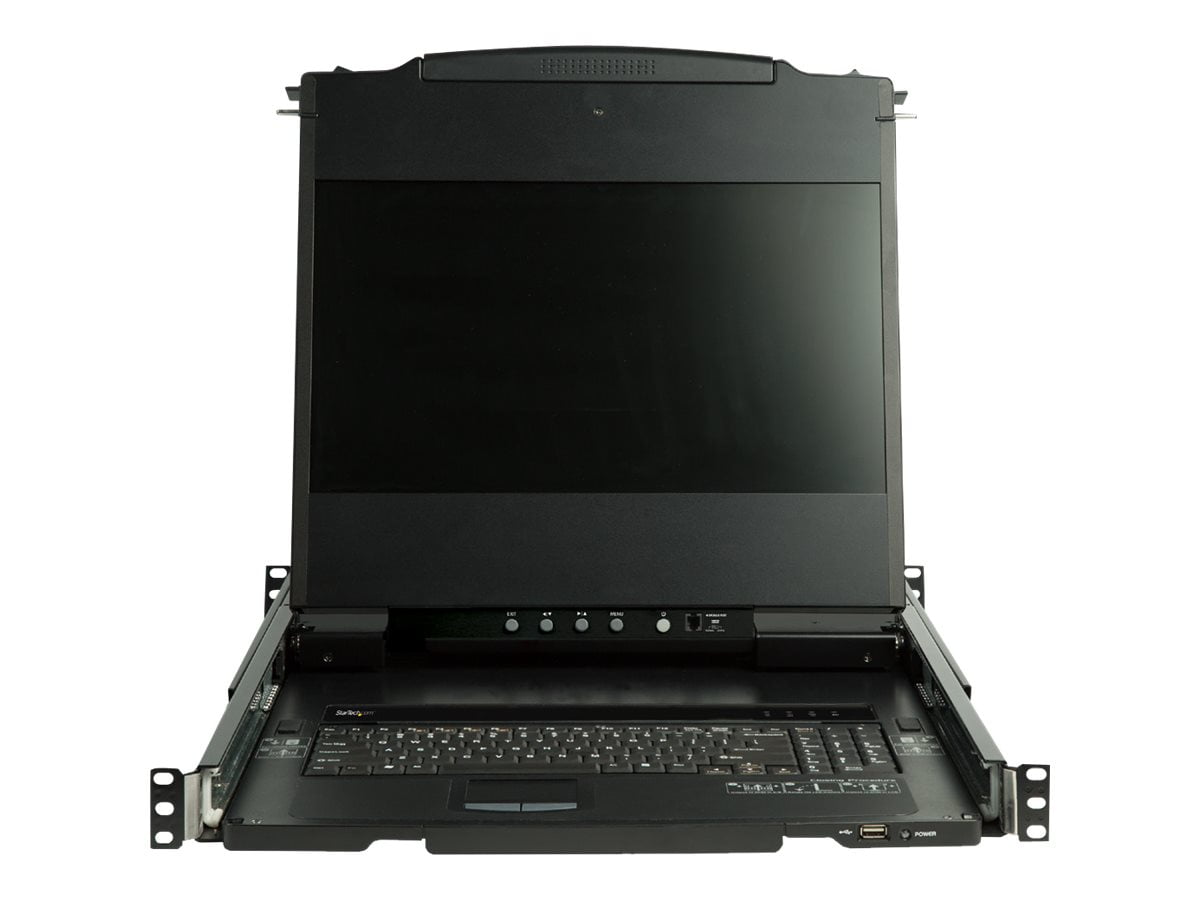 Dual Rail Rackmount KVM Console HD 1080p DVI/VGA KVM w
