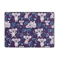 thumbnail image 7 of Area Rugs For Living Room Decor - Blue Purple Branches Gray Koala Soft Anti Slip Throw Washable Rugs 5x7 For Bedroom, Indoor Carpet For Bedroom Living Room 80x58In, 7 of 7