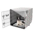 thumbnail image 5 of Garlic Dog Crate Cover, Repetitive Vegetable Drawing Illustration on Plain Background, Easy to Use Pet Kennel Cover Small Dogs Puppies Kittens, 7 Sizes, Fern Green Pale Mauve, by Ambesonne, 5 of 6