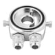 thumbnail image 5 of M20 x 1.5 Aluminum Oil Filter Cooler Sandwich Plate Adapter 1/8 NPT Oil Cooler Kit Silver, 5 of 5